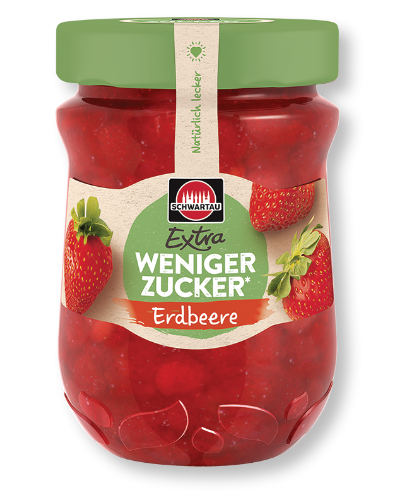 Schwartau Extra Weniger Zucker, Erdbeere 300 g