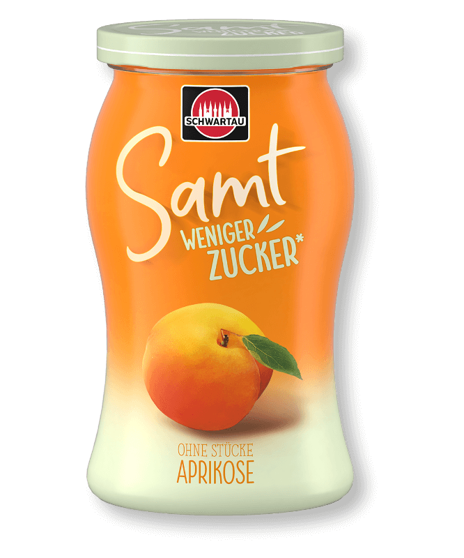 Schwartau Samt Weniger Zucker Aprikose, 255 g