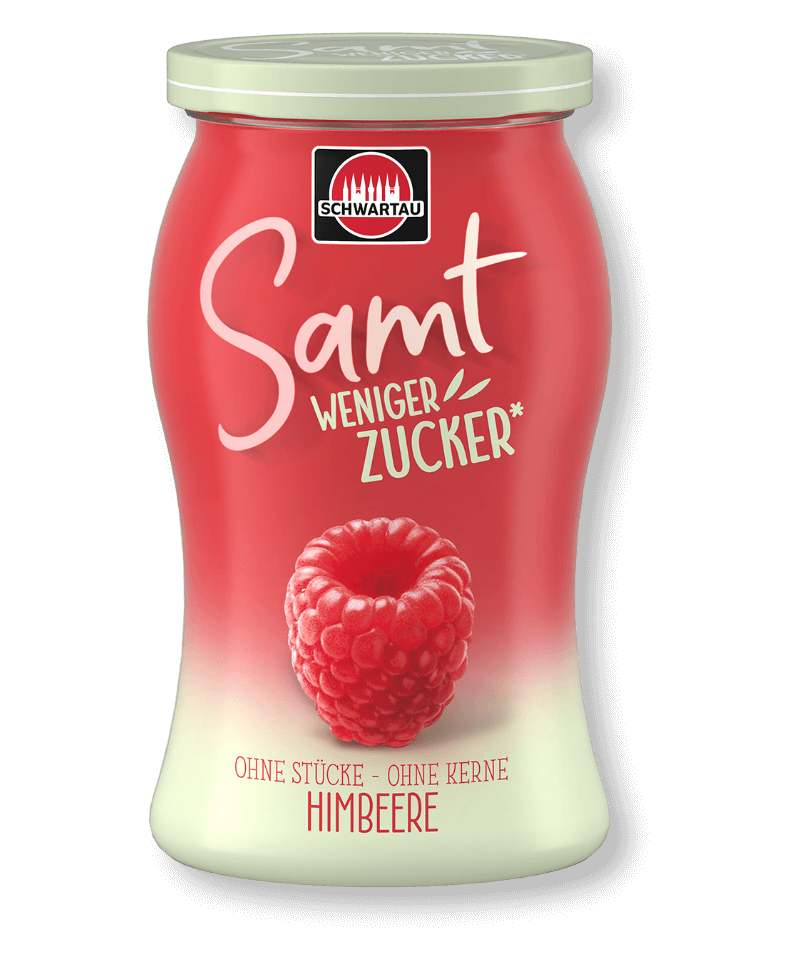 Schwartau Samt Weniger Zucker Himbeere, 255 g