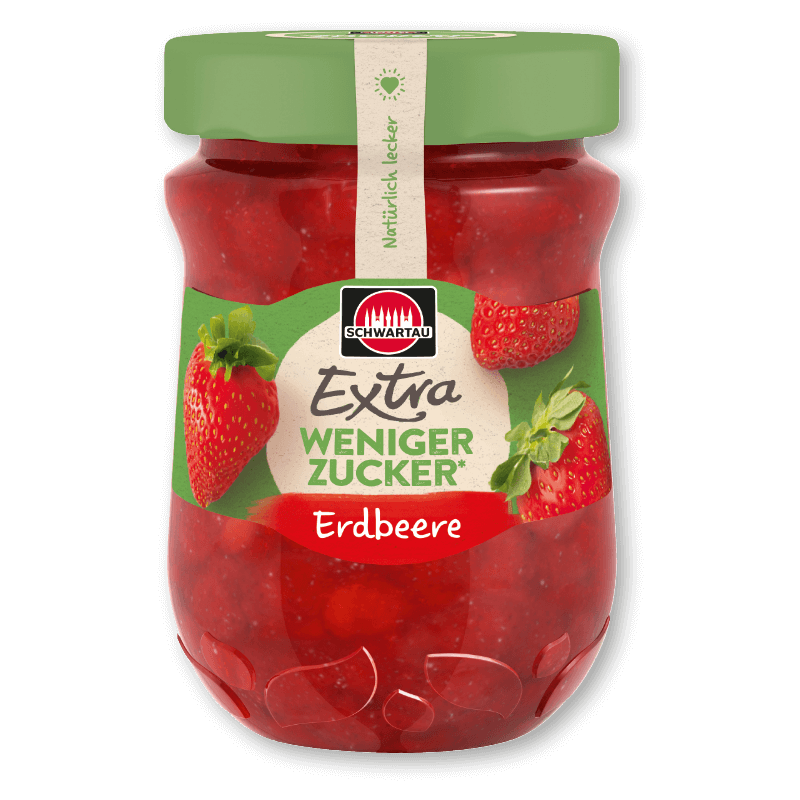 Schwartau Extra Weniger Zucker, Erdbeere 300 g