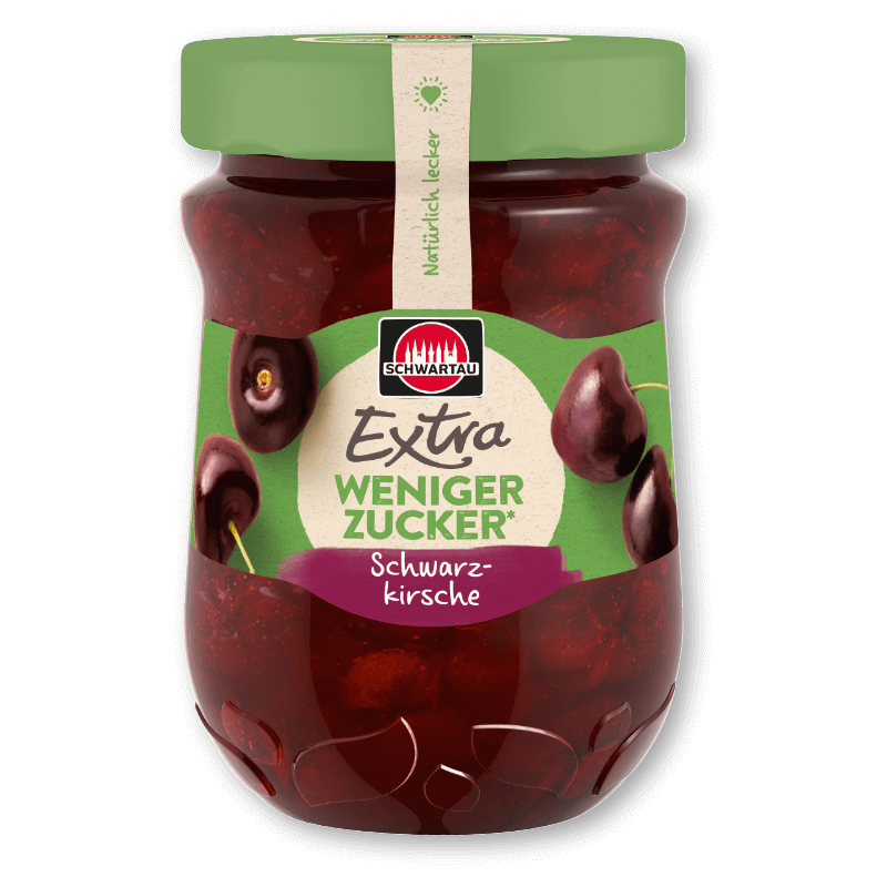 Schwartau Extra Weniger Zucker, Schwarzkirsche 300 g